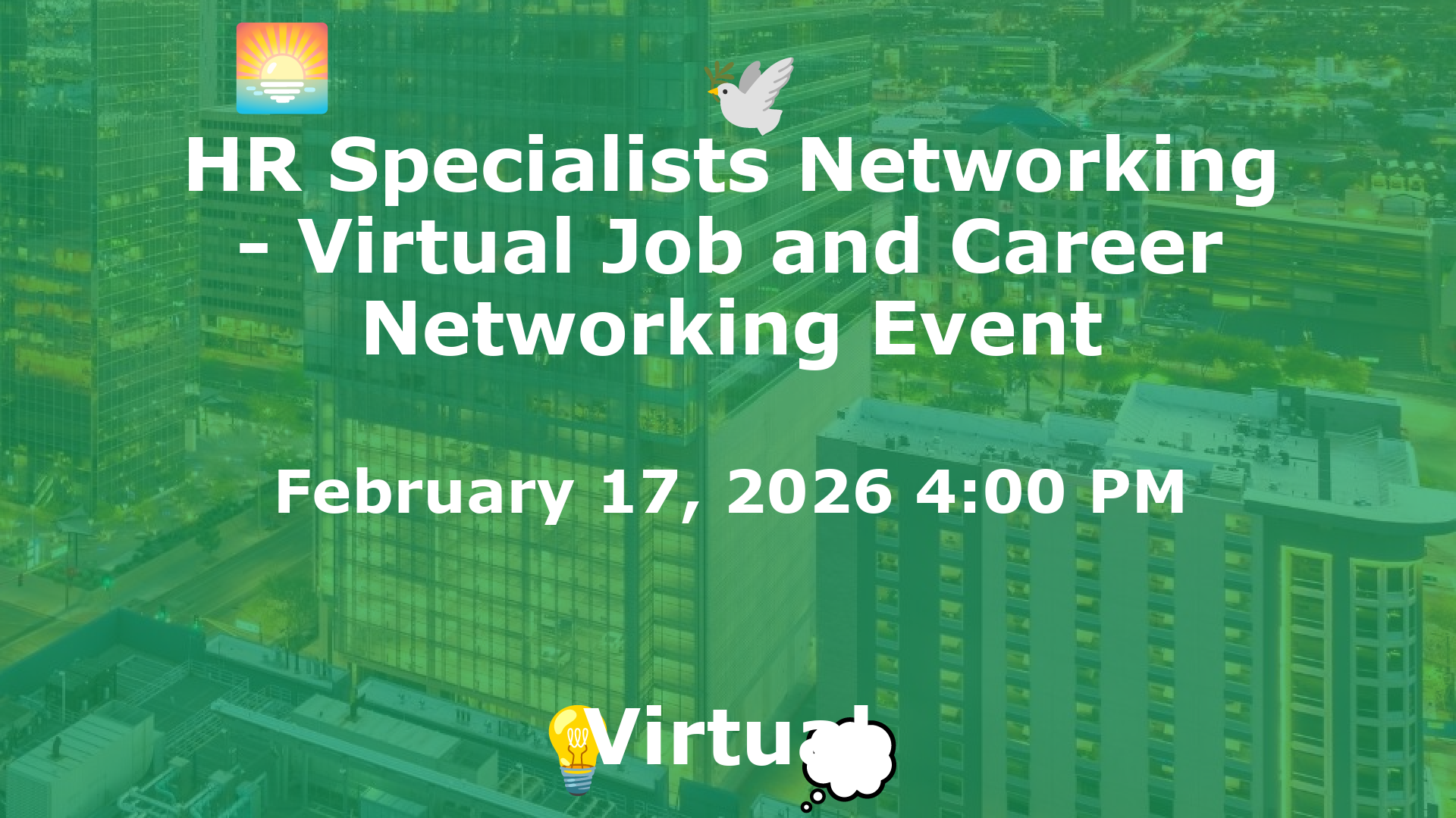 HR Specialists Networking - Virtual Job and Career Networking Event event image